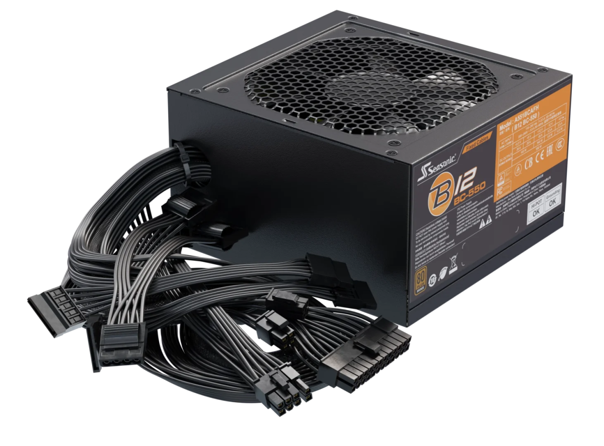 Seasonic B12 BC - 550 Power Supply 550 Watts | A551BCAFH - Vektra Computers LLC Seasonic B12 BC - 550 Power Supply 550 Watts | A551BCAFH - Vektra Computers LLC